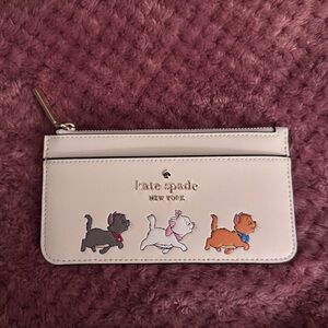 ♠️Kate Spade X Disney  Aristocats Large Slim Cardholder Wallet NWT